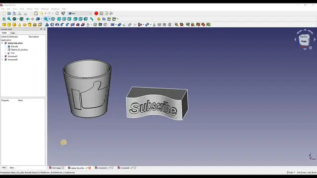 'Video thumbnail for Freecad tips and tricks (#4.2)_ Mapping a logo to a curve surface'