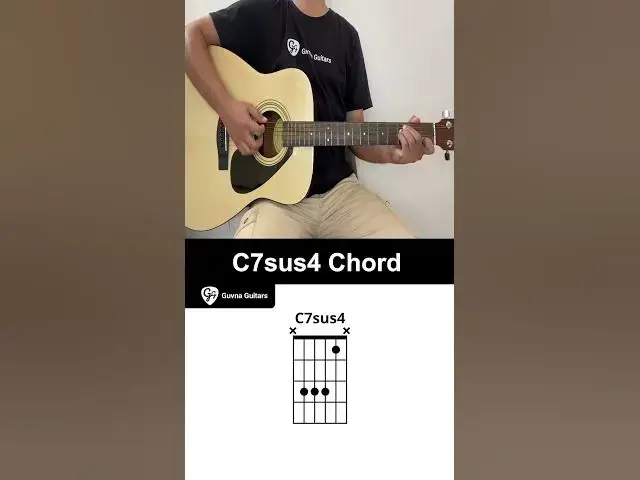 Video thumbnail for How To Play The C7sus4 Chord On Guitar - Guvna Guitars