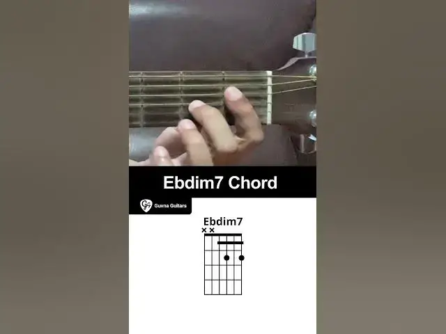Video thumbnail for How To Play The Ebdim7 Chord On Guitar - Guvna Guitars