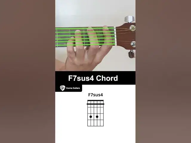 Video thumbnail for How To Play The F7sus4 Chord On Guitar - Guvna Guitars