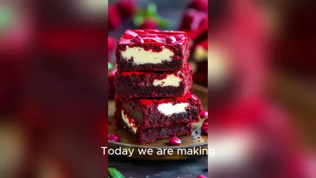 Video thumbnail for Red Velvet Cream Cheese Brownies