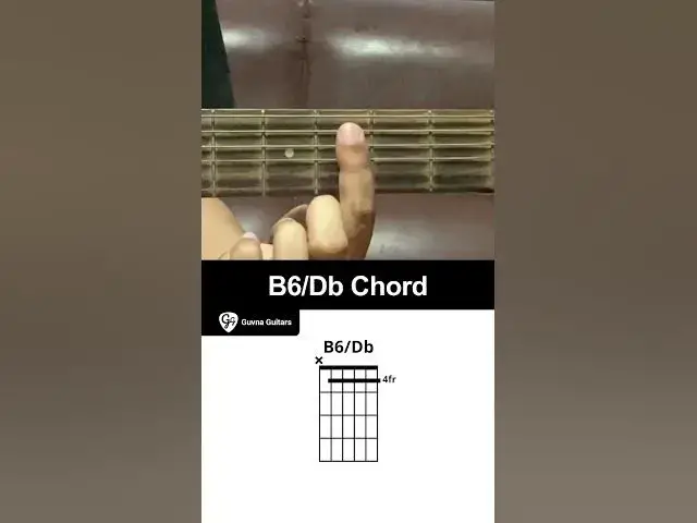 Video thumbnail for How To Play The B6/Db Chord On Guita - Guvna Guitars