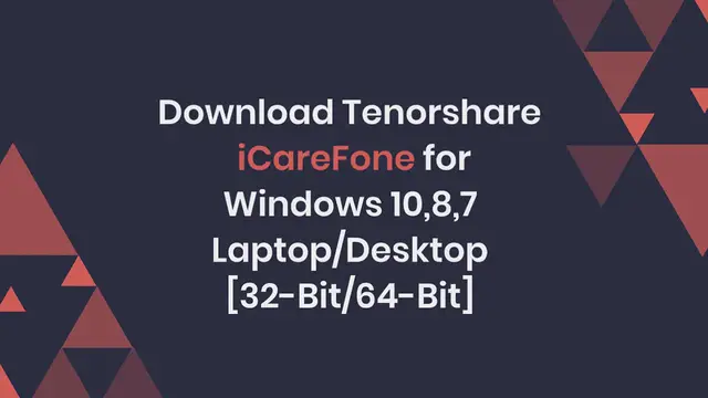 Video thumbnail for Download Tenorshare iCareFone for Windows 10,8,7 Laptop/Desktop [32-Bit/64-Bit]