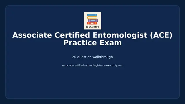 Video thumbnail for Associate Certified Entomologist (ACE) Practice Exam