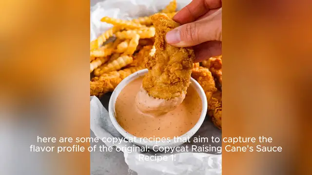 Video thumbnail for raising cane's sauce recipe