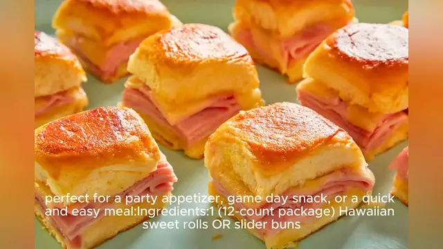 Video thumbnail for ham and cheese sliders recipe