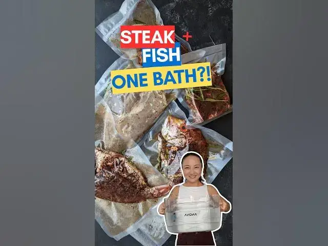 Video thumbnail for Can You Sous Vide Steak & Fish Together? #shorts #sousvide #sousvidecooking