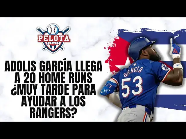 'Video thumbnail for Adolis García llega a 20 Bambinazos en la temporada  Está  tarde para ayudar a los Rangers ?'