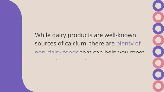 Video thumbnail for 20 Non-dairy Foods That Are High In Calcium
