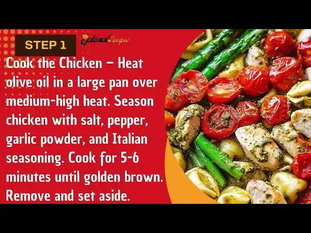 Video thumbnail for Pesto Chicken Tortellini | Easy & Creamy Pasta Recipe