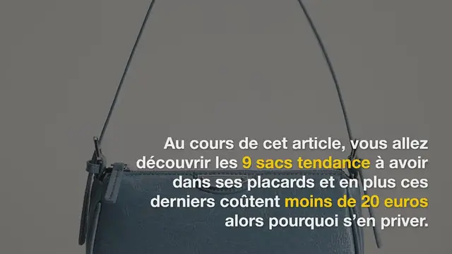 Video thumbnail for Les 9 idées de sacs à main à avoir dans ses placards pour moins de 20 euros