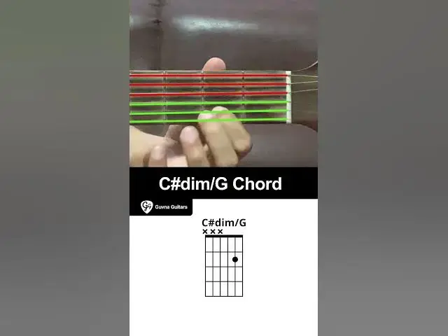 Video thumbnail for How To Play The C#dim/G Chord On Guitar - Guvna Guitars