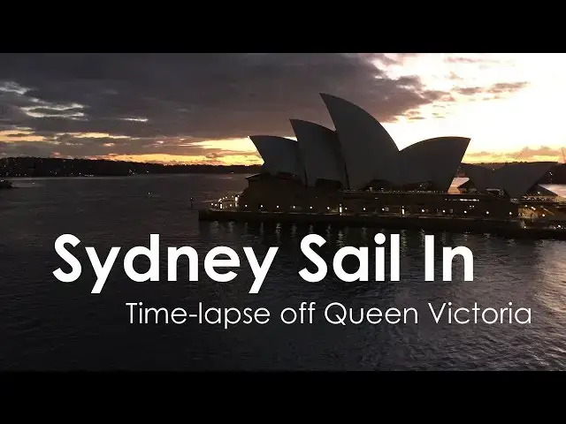 Video thumbnail for Sydney Sail In Queen Victoria Time Lapse Video