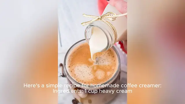 Video thumbnail for coffee creamer recipe