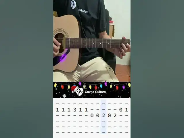 'Video thumbnail for Good King Wenceslas Guitar Tutorial (easy Christmas song for beginners) - Guvna Guitars'