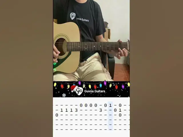 Video thumbnail for O Christmas Tree Guitar Tutorial (easy Christmas song for beginners) - Guvna Guitars