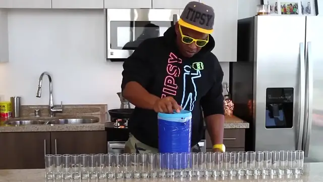Video thumbnail for 31 Shot Glass Rainbow Shot Challenge   Tipsy Bartender(720P HD)