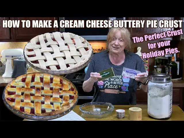 'Video thumbnail for HOW TO MAKE A CREAM CHEESE BUTTERY FLAKEY PIE CRUST For Your Holiday Pies'