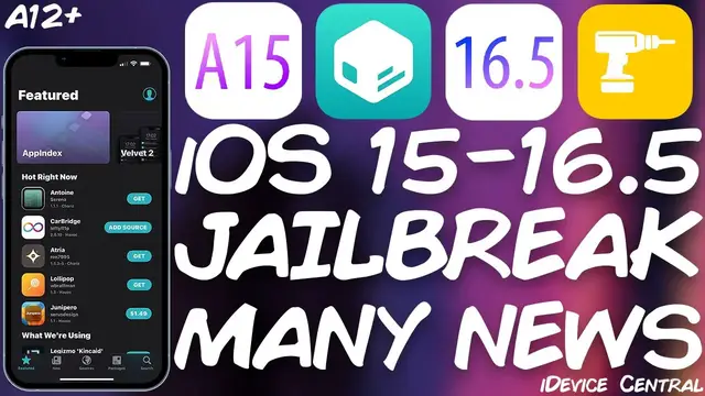 Video thumbnail for iOS 15.0 - 16.5 A12+ JAILBREAK NEWS: A Lot Is Happening Right Now! How To Stay Updated!