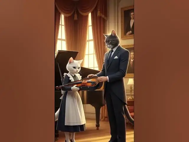 'Video thumbnail for Maid Cat Journey : Pain to Success ๐พโจโจ #shorts #cat #viral'