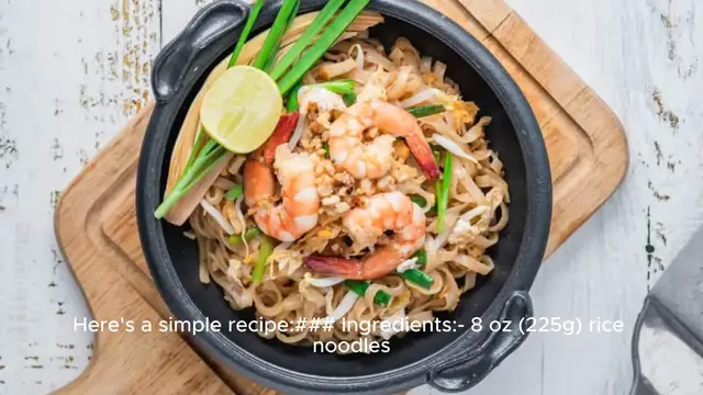 Video thumbnail for Pad Thai recipe