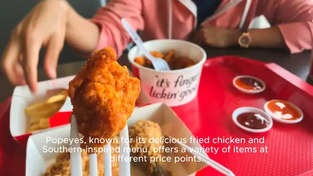 Video thumbnail for popeyes menu Price