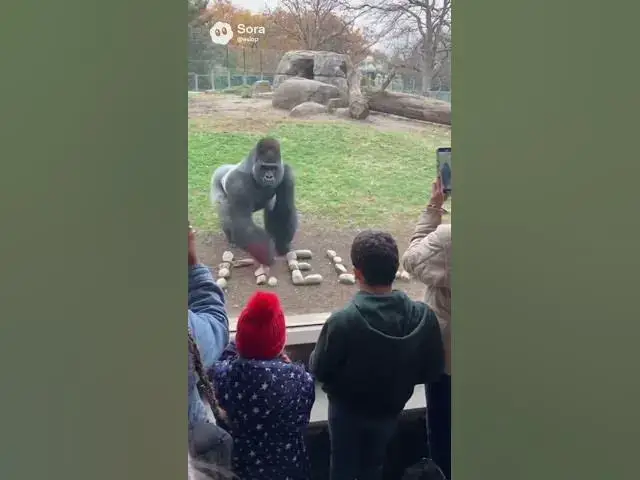 Video thumbnail for Gorilla is sending a message