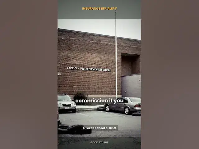 Video thumbnail for 🚨 INSURANCE RFP ALERT — A Texas school district just put its employee benefits out to bid. 210k/ye