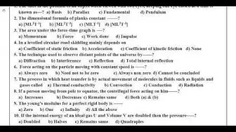 Video thumbnail for 11th Physics Half Yearly Model Question Paper 2019-20 | Perambalur District | English Medium