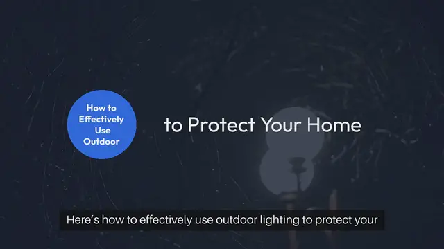'Video thumbnail for Outdoor Lighting for Home Safety'