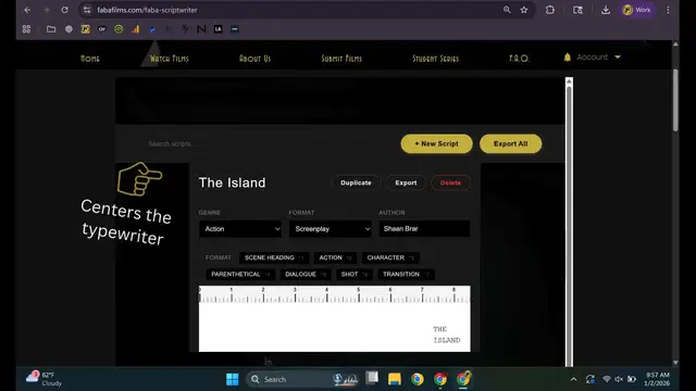 Video thumbnail for Centers the typewriter.mp4