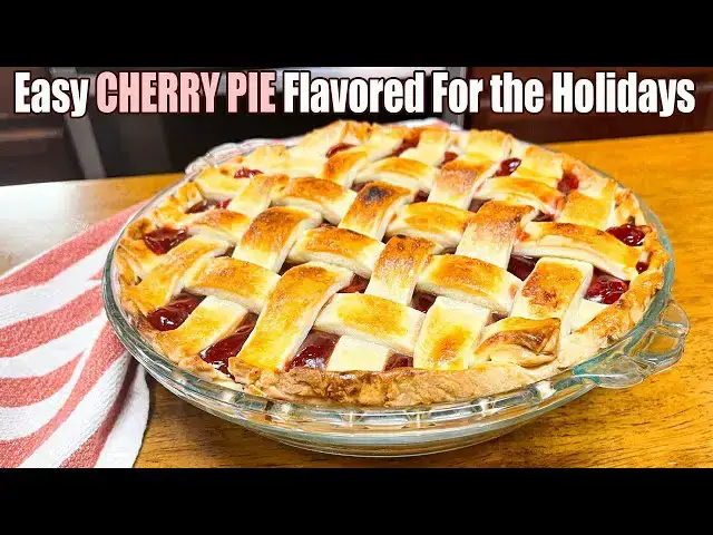 'Video thumbnail for Easy Cherry Pie Flavored for the Holidays Using Pie Filling & More'