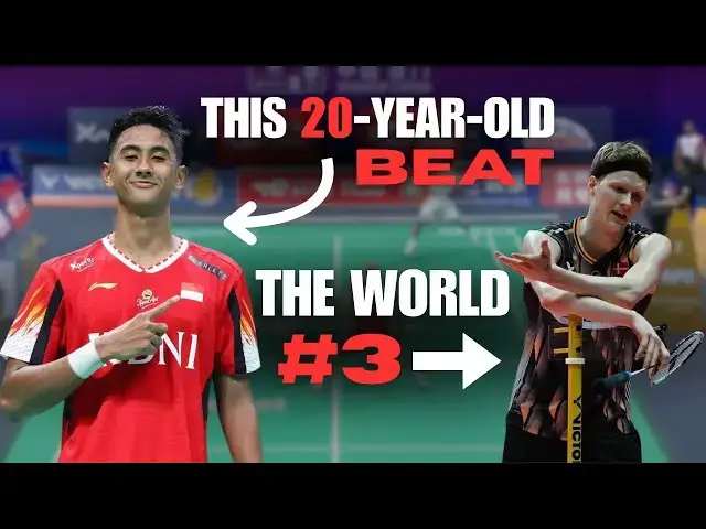 Video thumbnail for Indonesia's Future Badminton Star Does THIS To Upset The World No. 3 Anders Antonsen