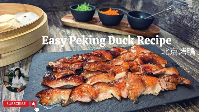 Video thumbnail for Easy Peking Duck Recipe | Chinese Roast Duck