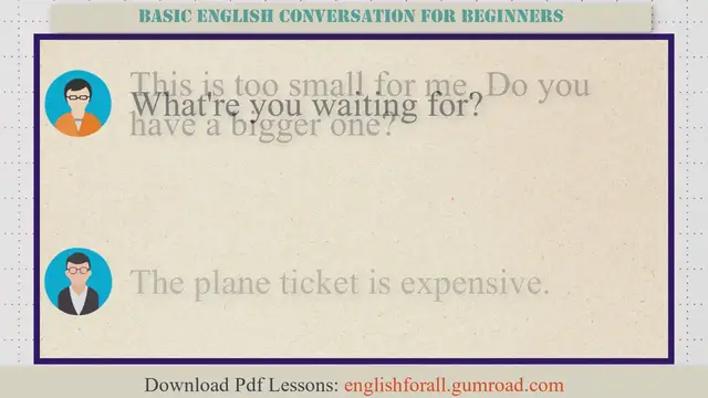 Video thumbnail for Basic English Conversation for Beginners #37