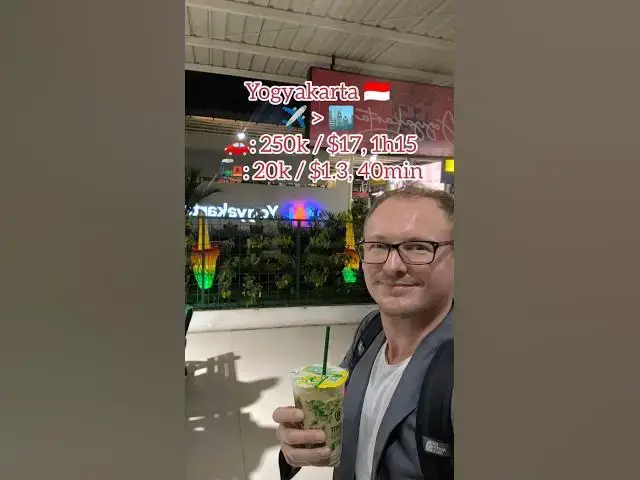 Video thumbnail for The Best & Cheapest Way to Get From Yogyakarta Airport to the City Center 🇮🇩✨