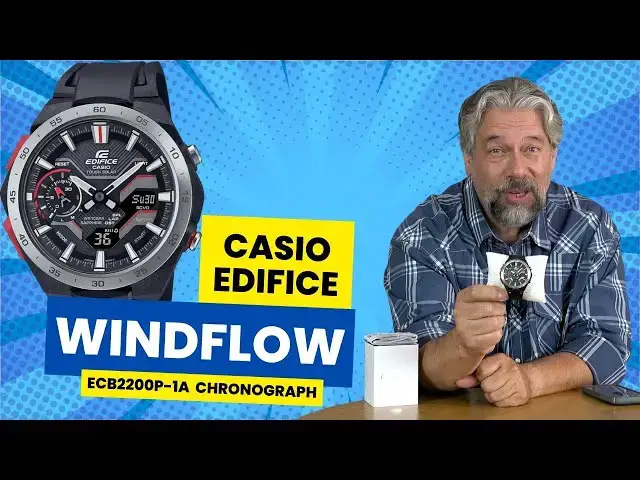 'Video thumbnail for Casio Edifice Windflow ECB2200P-1A Chronograph Watch -- REVIEW'