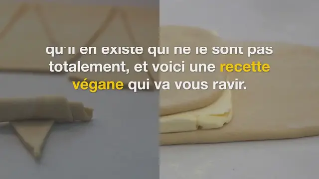 Video thumbnail for Croissants vegans sans beurre et sans lactose