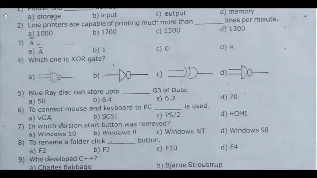 Video thumbnail for 11th Computer Science Quarterly Exam Question Paper 2019-20 | English Medium