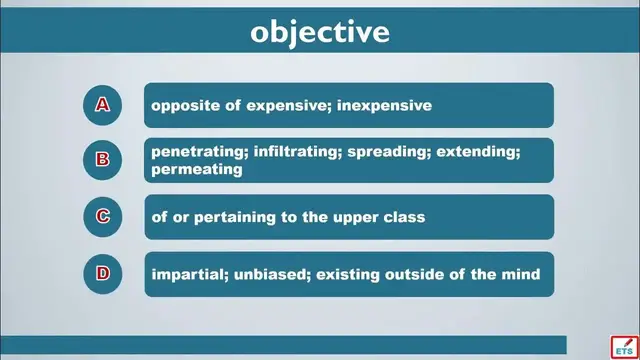 Video thumbnail for TOEIC Vocabulary: Promotional, Hard, Objective, Few, Congruent, Creative, Convenient, Content