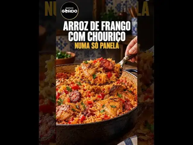 Video thumbnail for Arroz de Frango com Chouriço numa Só Panela