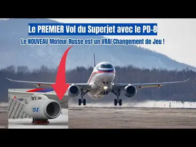 'Video thumbnail for La Russie Défie les Sanctions—Le Superjet SSJ-100 avec le PD-8 Prend Son Envol'
