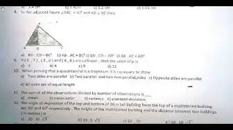 Video thumbnail for 10th Maths First Revision Model Question Paper 2019-20 | Thanjavur District | English Medium