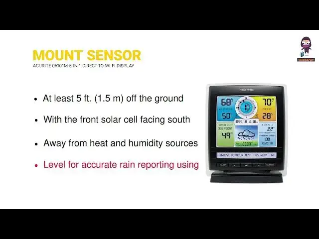 Video thumbnail for How to Set Up Your AcuRite Iris® (5-in-1) Direct-To-Wi-Fi Display 06101M