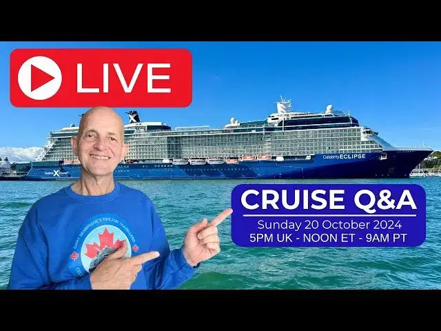 'Video thumbnail for Live Cruise Q&A: Sunday 20 October 2024 (5pm UK/ Noon ET / 9am PT)'