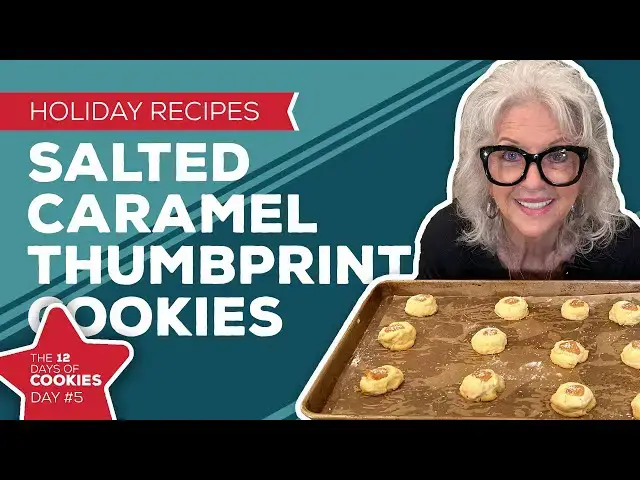 Video thumbnail for Holiday Cooking & Baking: Salted Caramel Thumbprint Cookies Recipe | 5th Day of Christmas Cookies