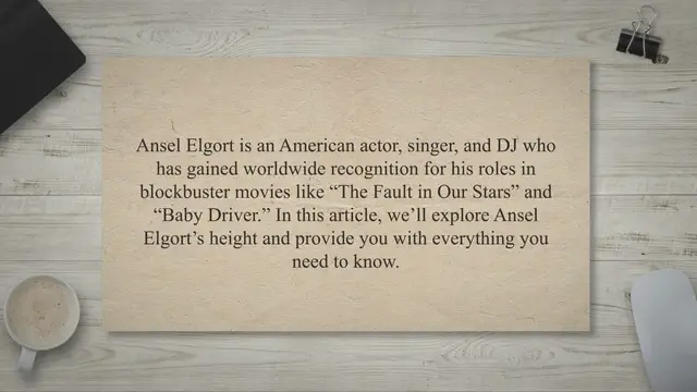 'Video thumbnail for Ansel Elgort Height: How Tall is He?'