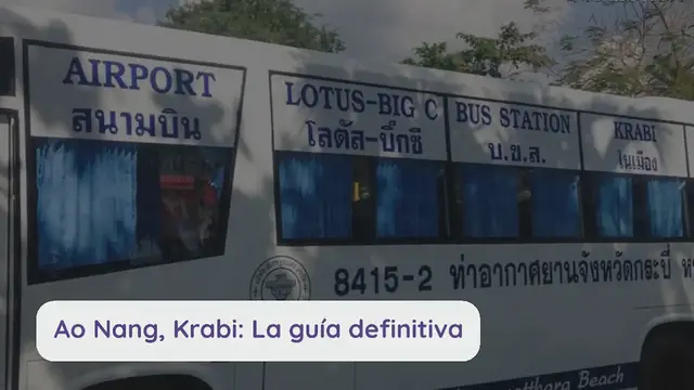 Video thumbnail for Consejos Viajar a Ao Nang, Krabi [Guía de viaje]