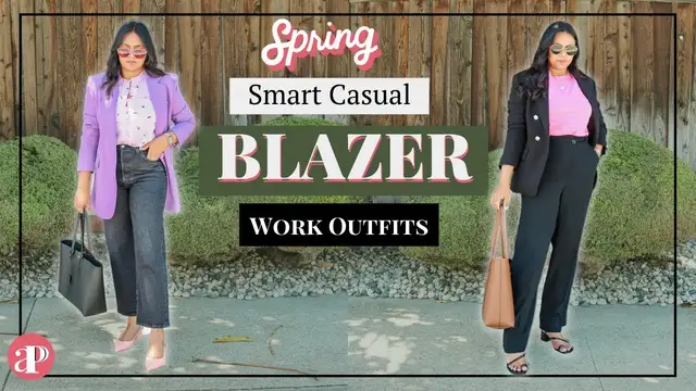 'Video thumbnail for *BLAZER OUTFITS* - Spring SMART CASUAL Work wear Outfit Ideas, Colored blazers, Linen blazers'