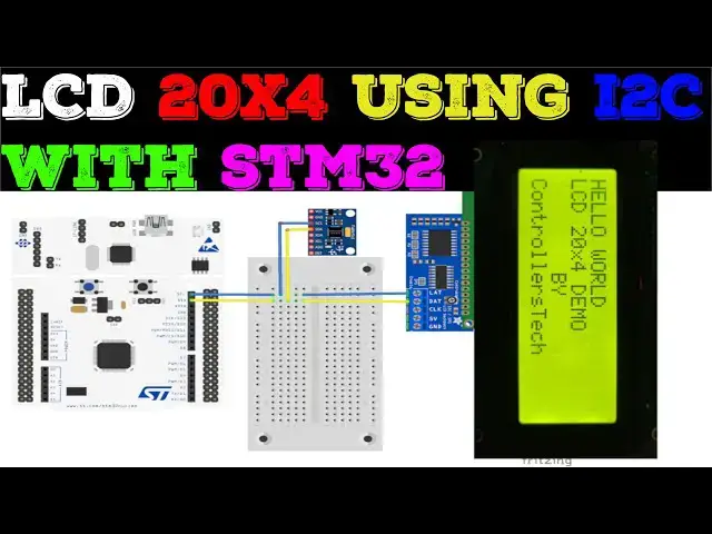'Video thumbnail for How to interface LCD20x4 with STM32 || I2C || HAL || CubeMx || TrueStudio'